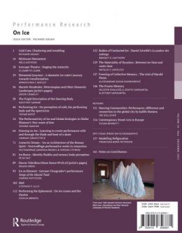 Back cover of Performance Research: Volume 18 Issue 6 - On Ice