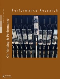 Front cover of Performance Research: Volume 23 Issue 2 - On Writing & Performance